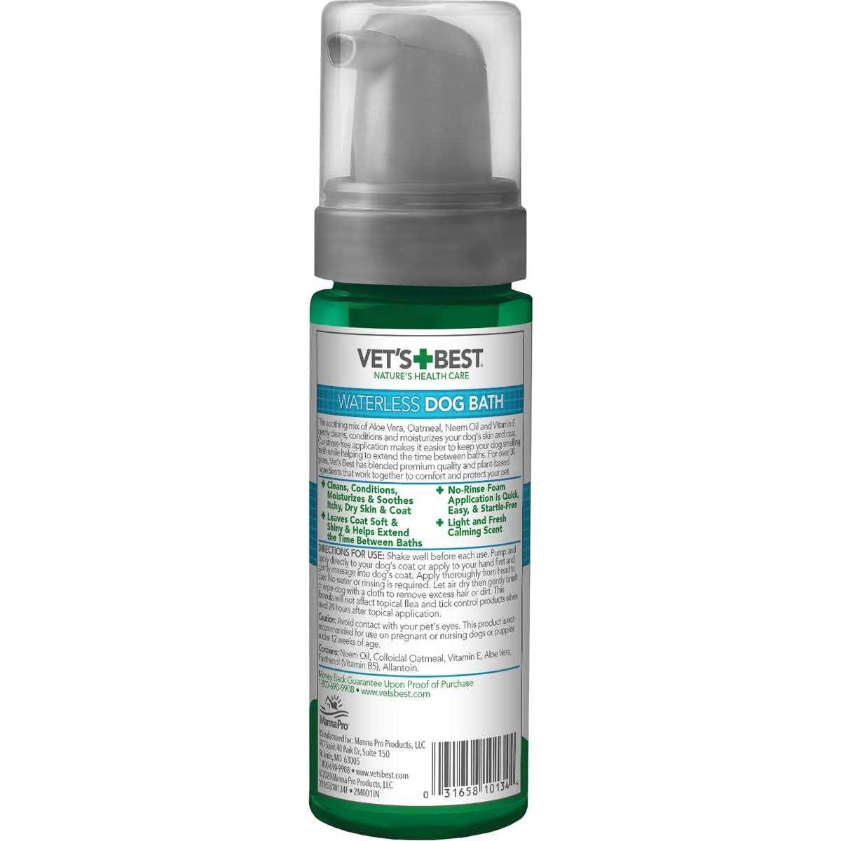 Vet’s Best Waterless Dog Bath - Healthber