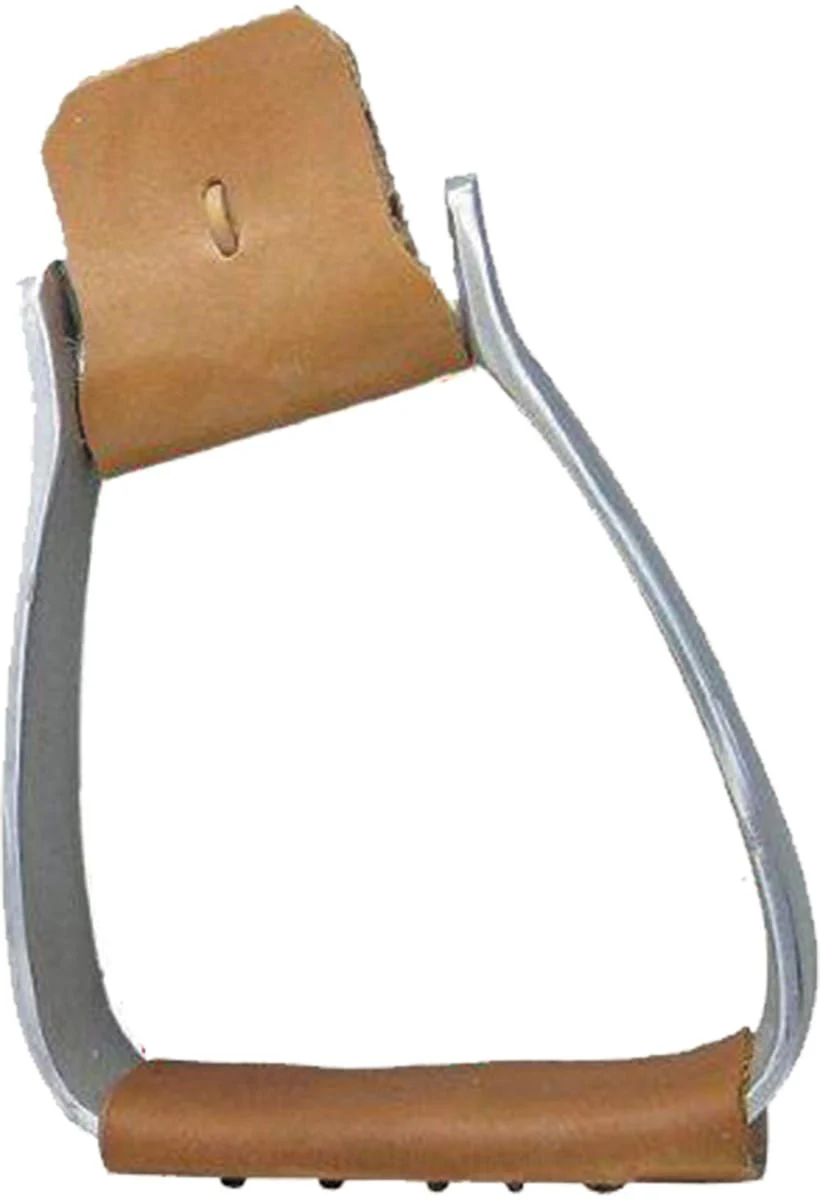 Slanted Aluminum Roper Stirrups - Healthber