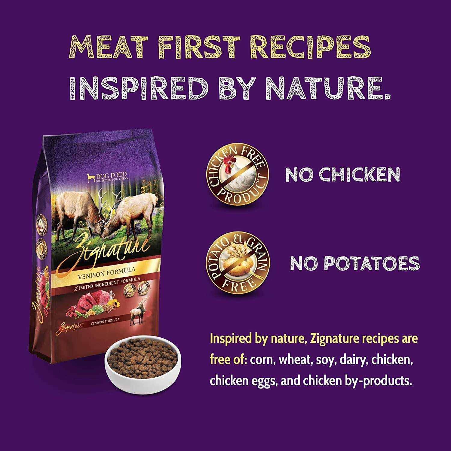 Zignature Limited Ingredient Venison Formula Dry Dog Food - Healthber