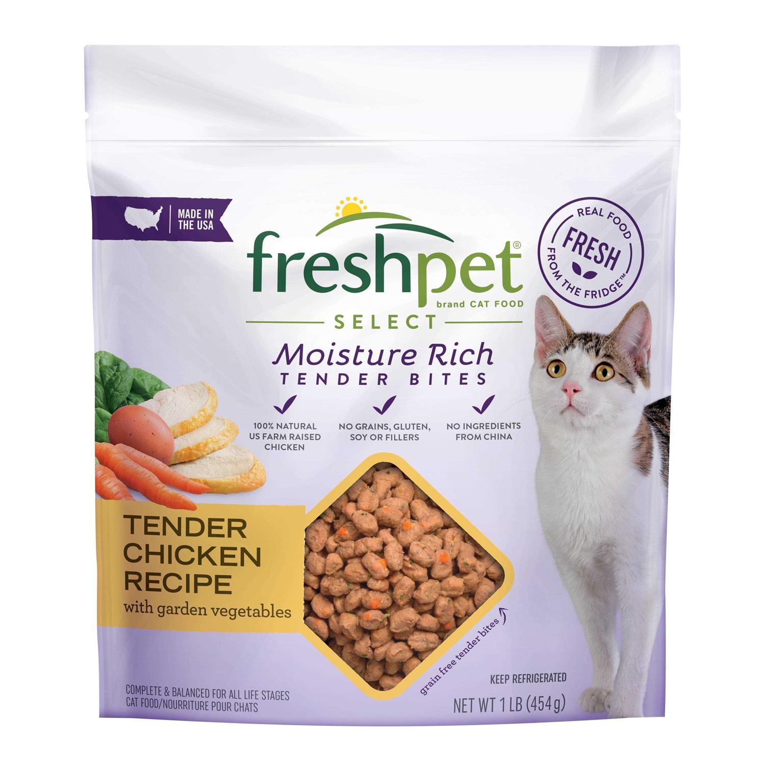 Freshpet Select Chicken Tender Recipe Moisture Rich Tender Bites Dry Cat Food - Healthber
