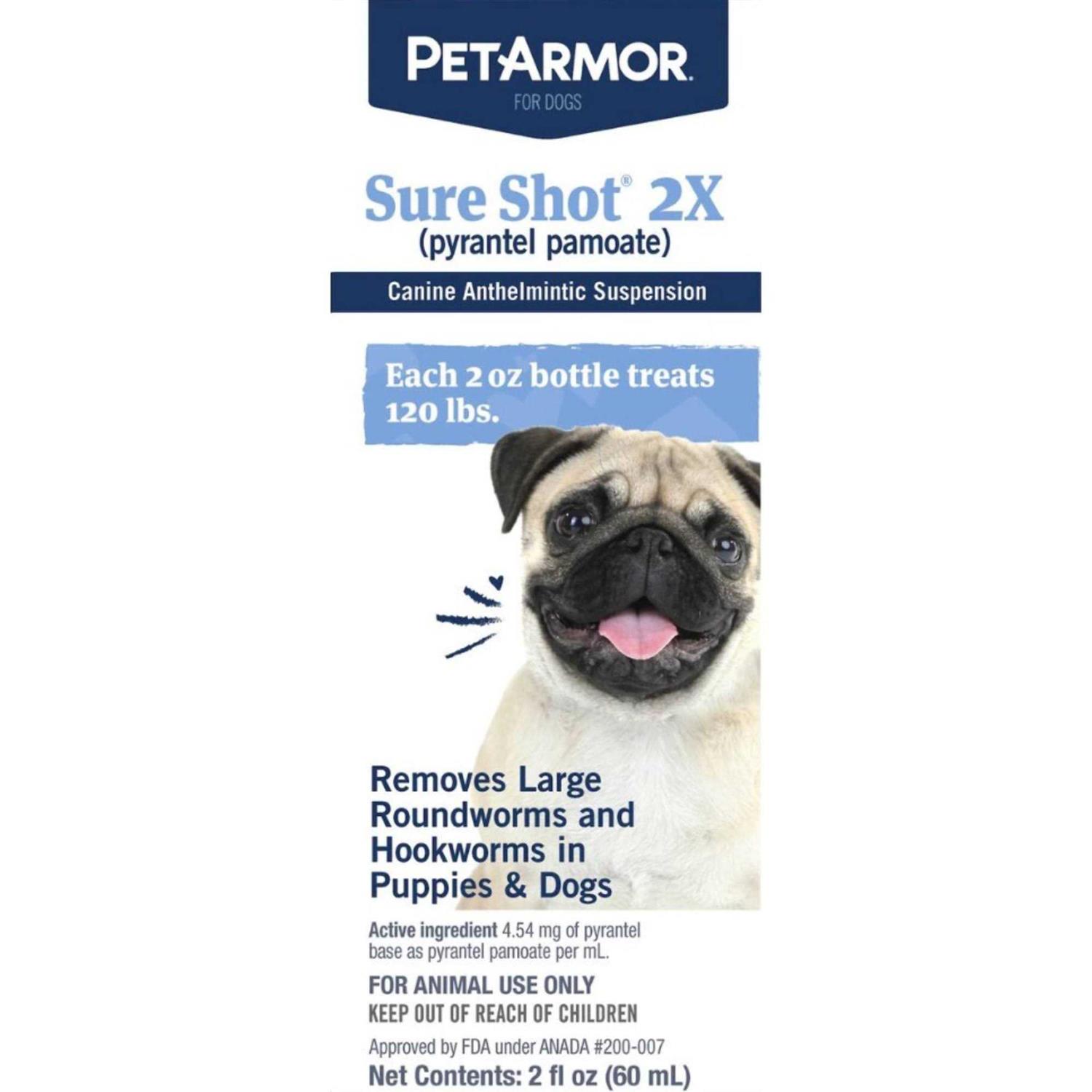PetArmor Sure Shot 2X Liquid Wormer for Dogs - Healthber