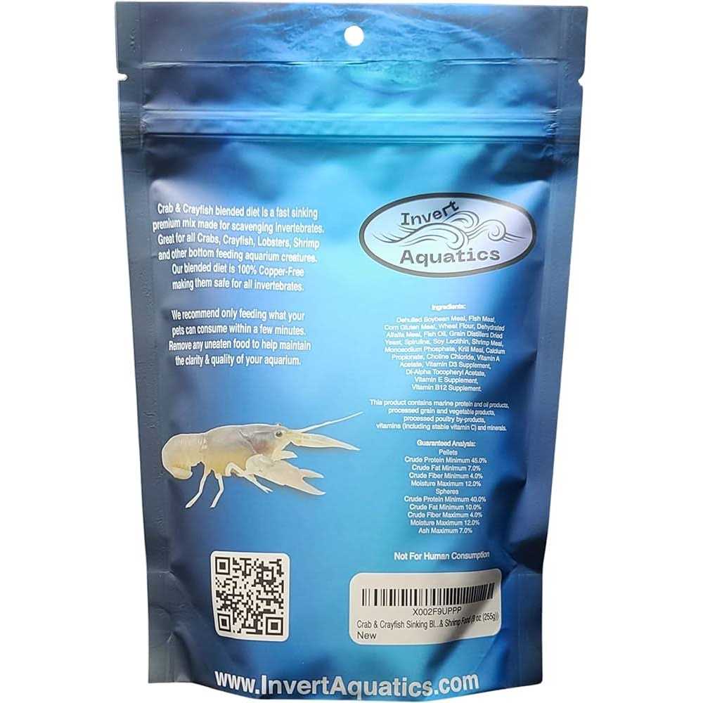 Crab & Crayfish Sinking Blended Diet - Healthber