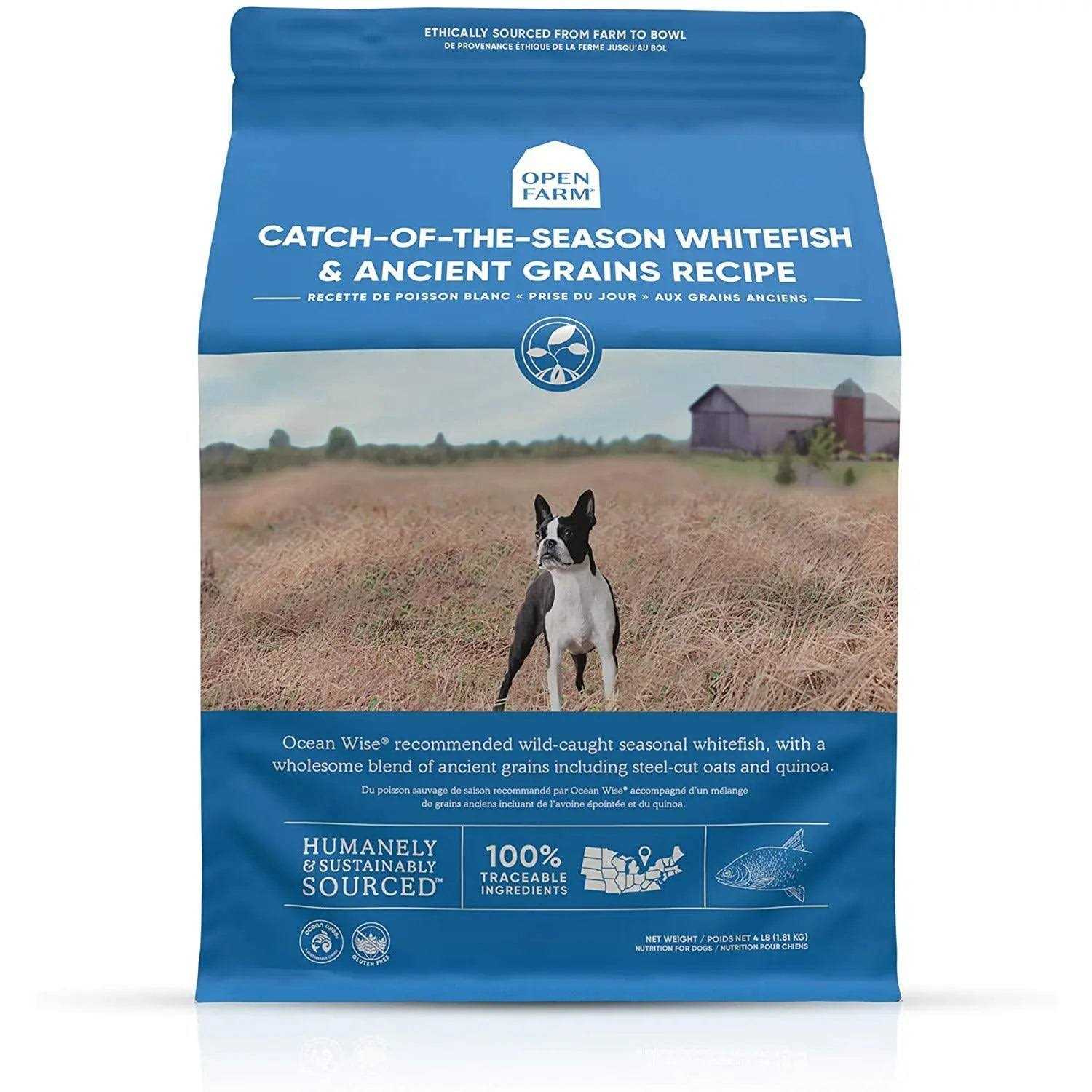 Open Farm Catch of the Season Whitefish & Ancient Grains Dry Dog Food - Healthber