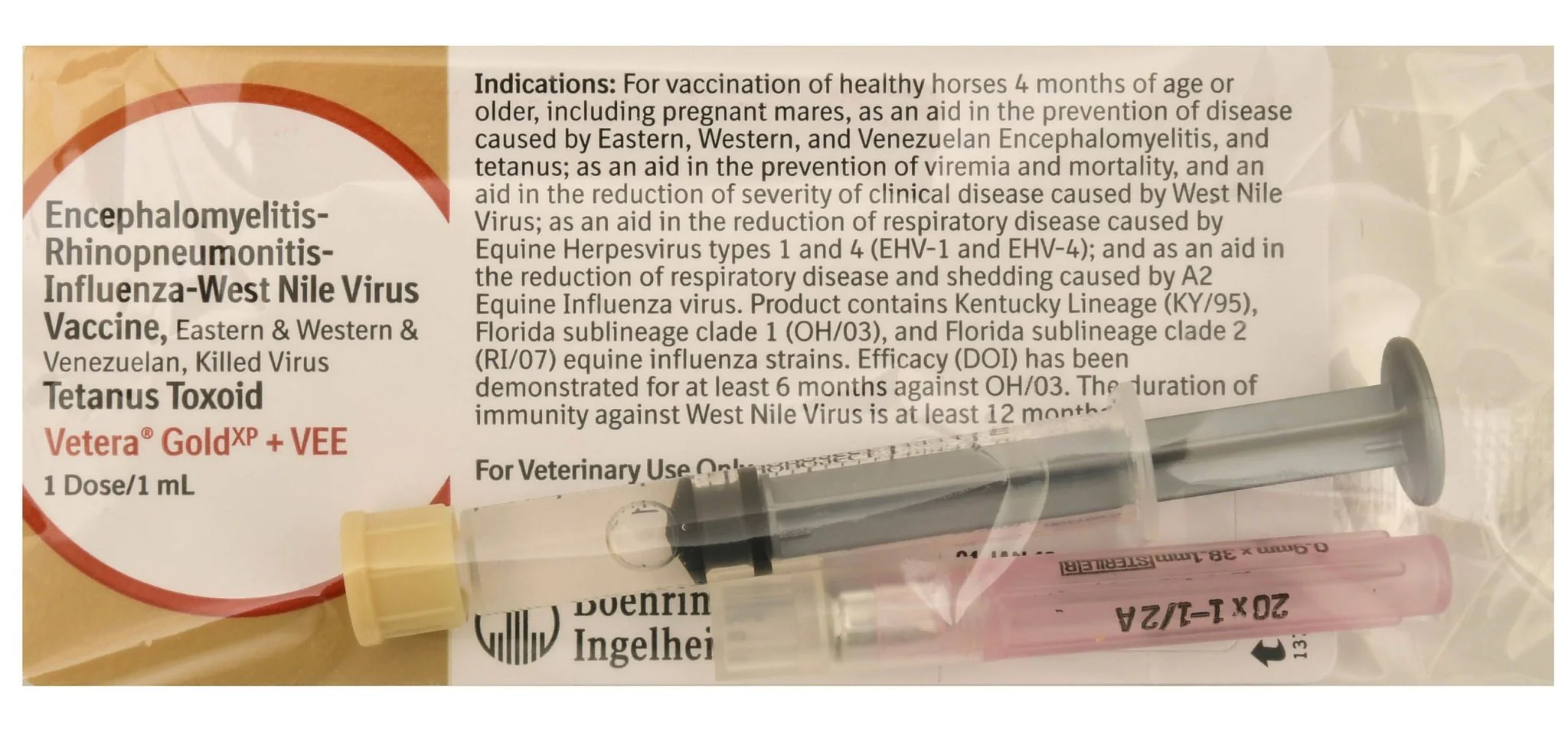 Vetera Gold XP + VEE (6-way + WNV), Single Dose - Healthber