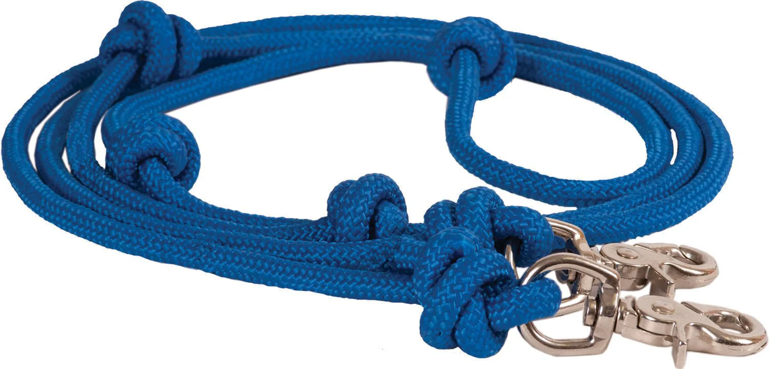 Mustang Mountain Rope 8' Knotted Barrel Rein - Healthber