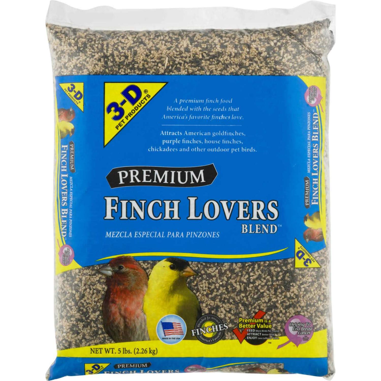 3-d Pet Products Premium Finch Lovers Blend Bird Seed - Healthber