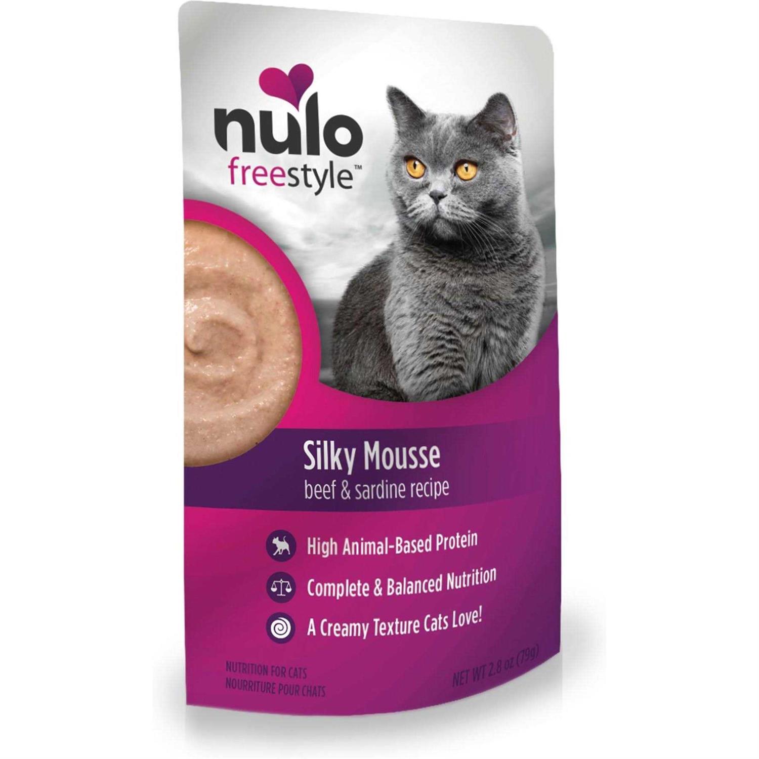 Nulo Freestyle Cat Silky Mousse Beef Sardine - Healthber