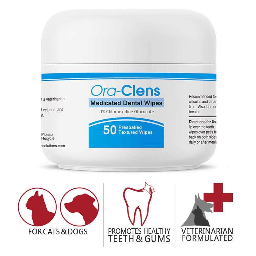 Ora-Clens Dental Dog Wipes - Healthber