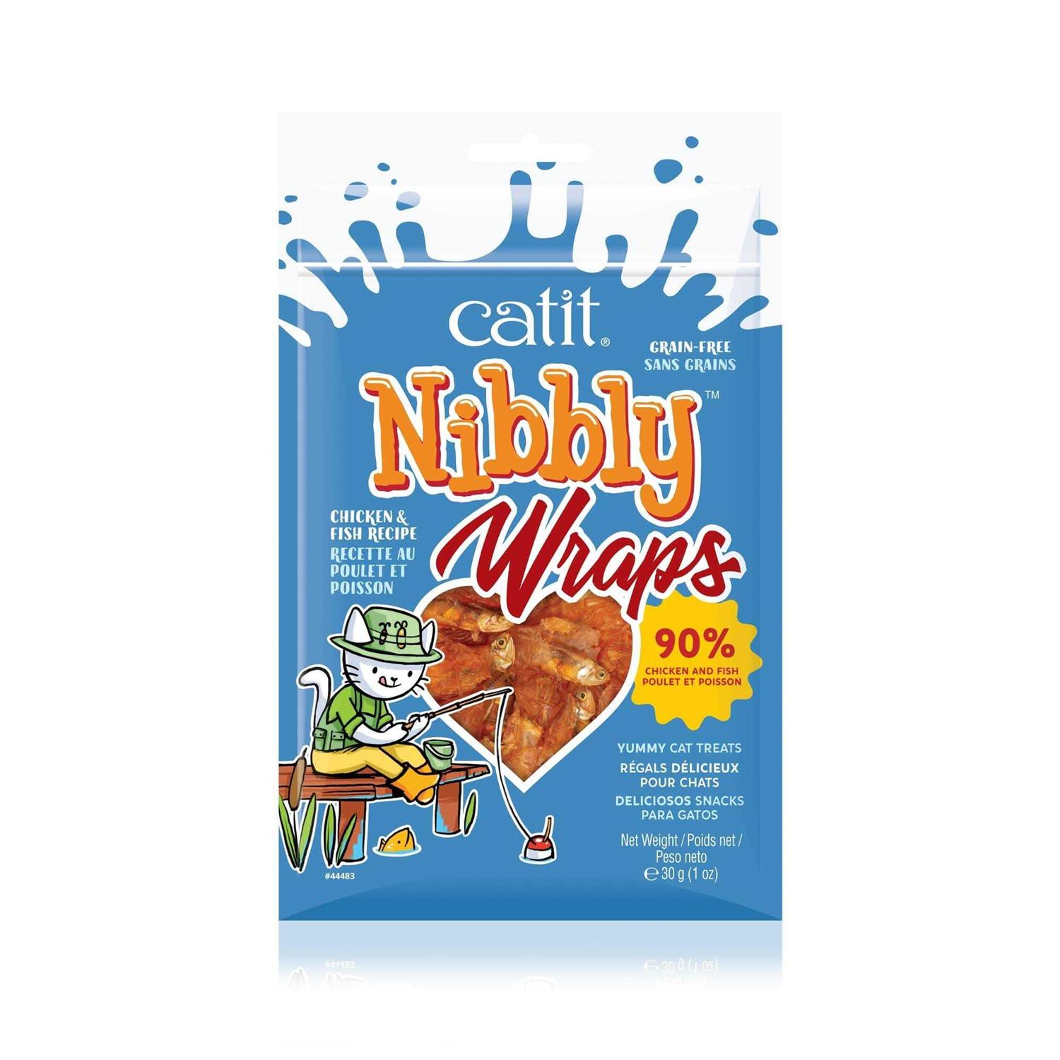Catit Nibbly Wraps Chicken and Fish - Healthber