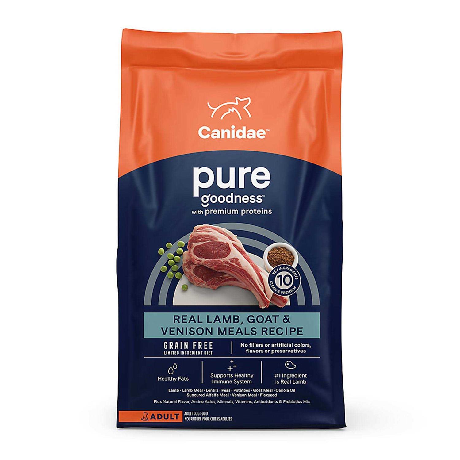 Canidae Grain Free Pure Lamb Goat Venison Dry Dog Food - Healthber