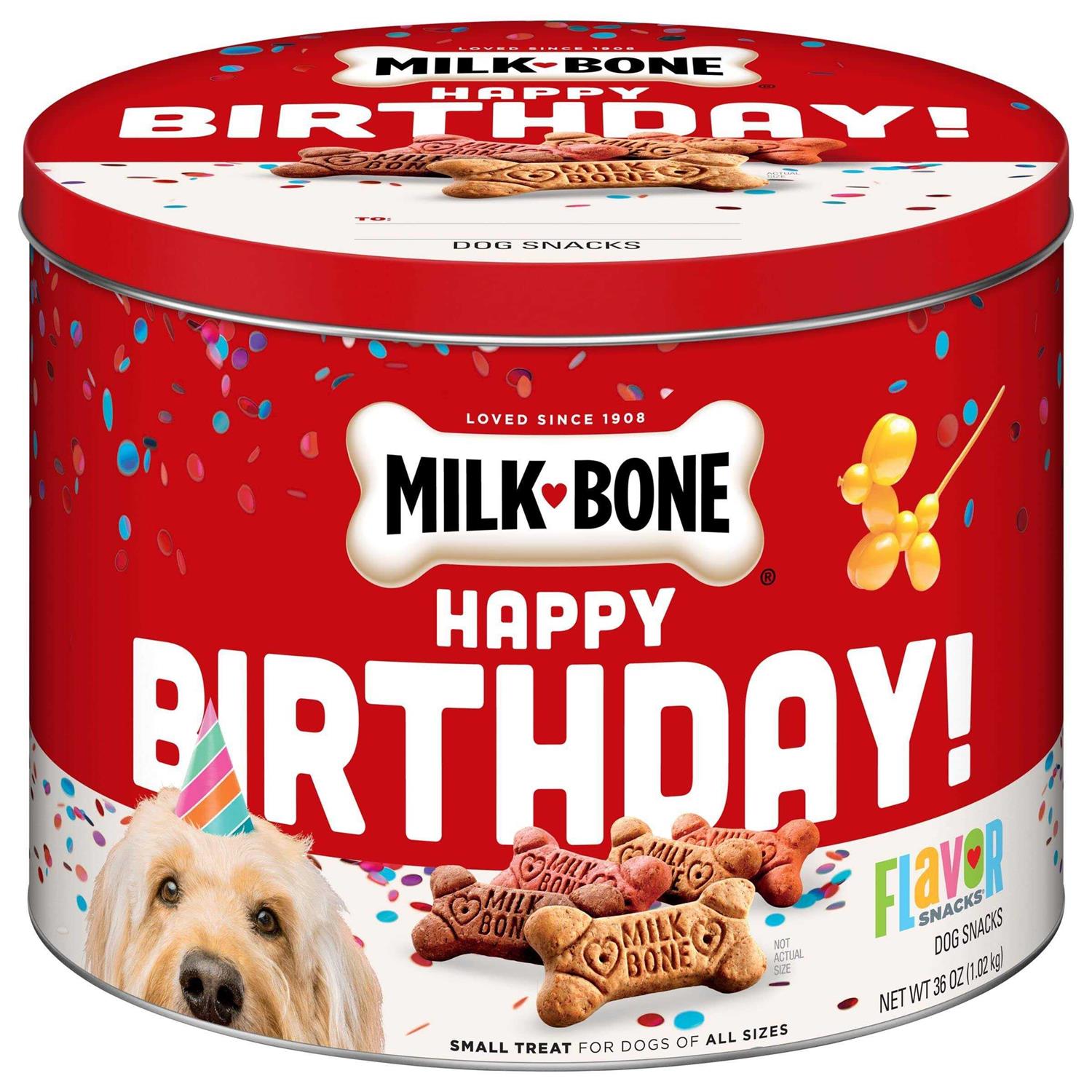 Milk-Bone Flavor Snacks Birthday Dog Treats - Healthber