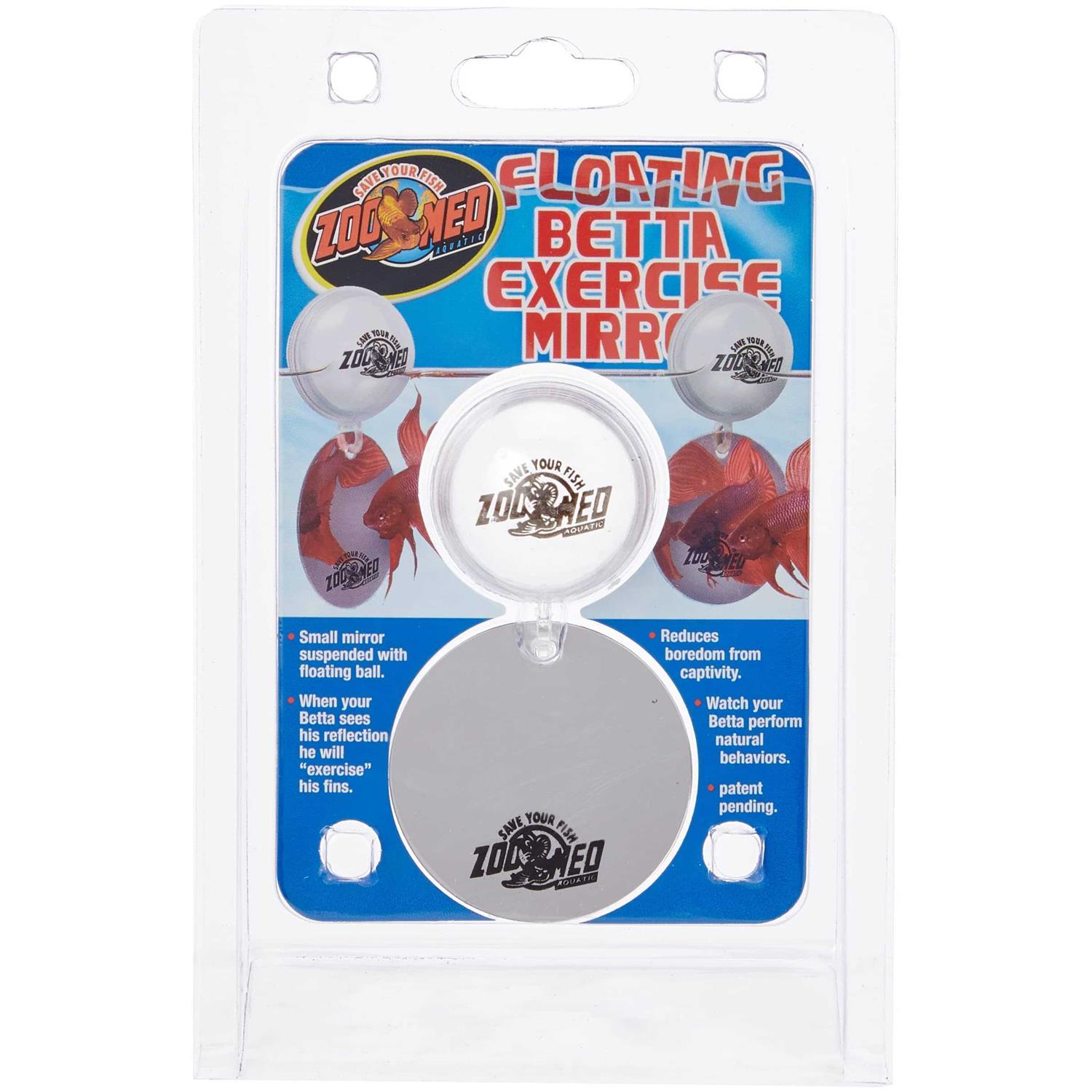 Zoo Med Floating Betta Exercise Mirror - Healthber