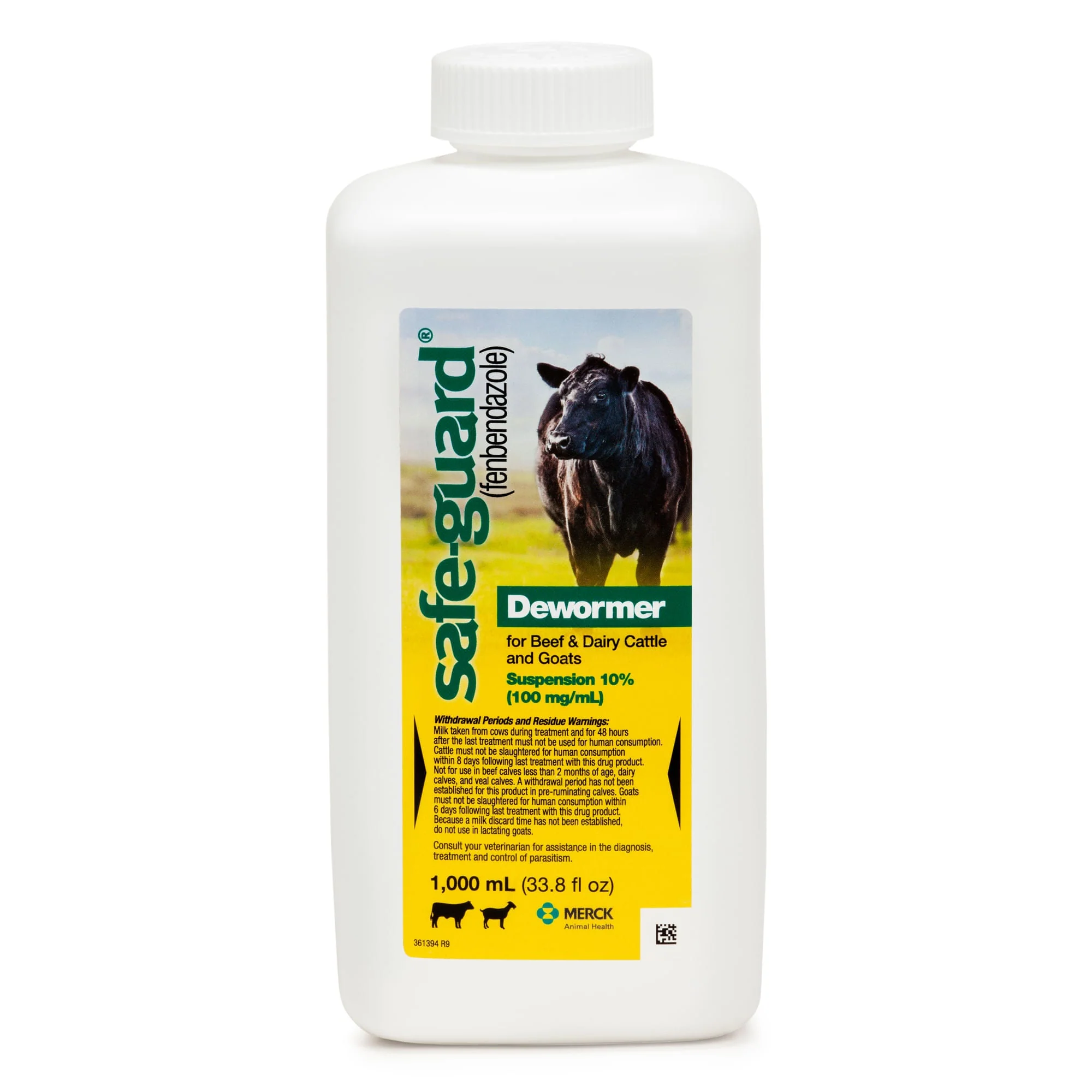 Safe-Guard 10% Suspension Cattle and Goat Dewormer - Healthber