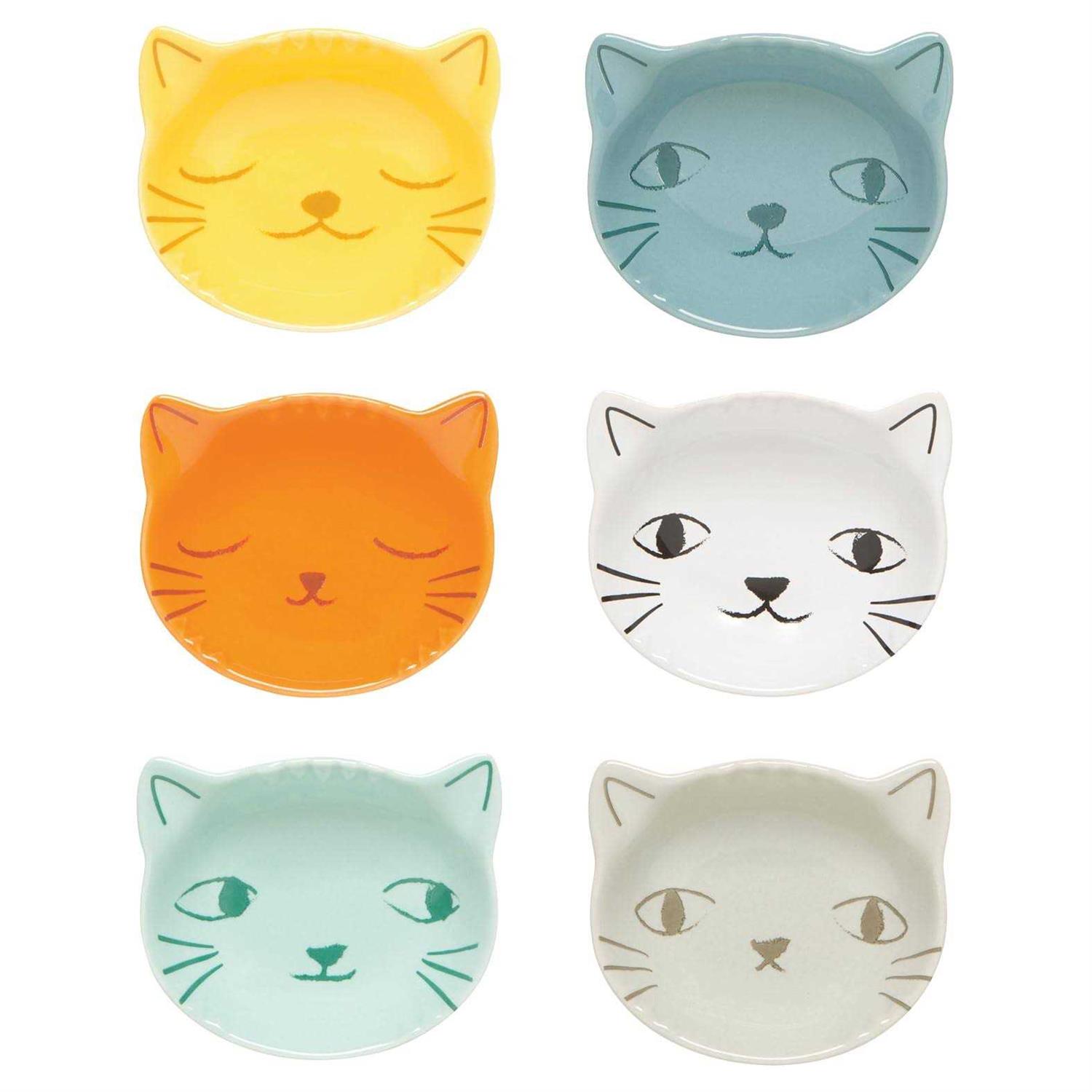 Now Designs Set of 6 Purrfect Cat Pinch Bowls - Healthber