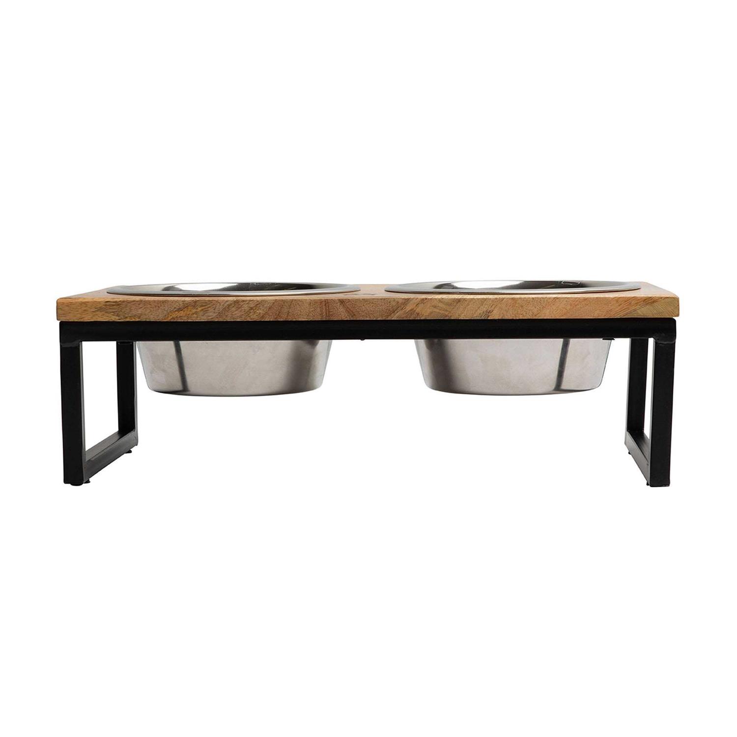 GF Pet Elevated Wood & Metal Feeder - Healthber