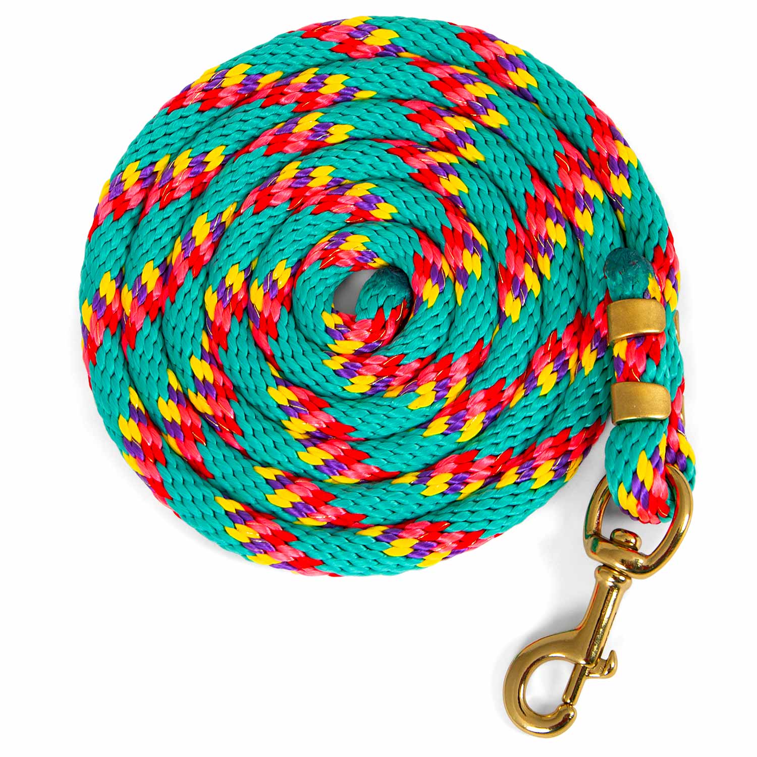 Neon Poly Lead Rope with Bolt Snap, 8' - Healthber