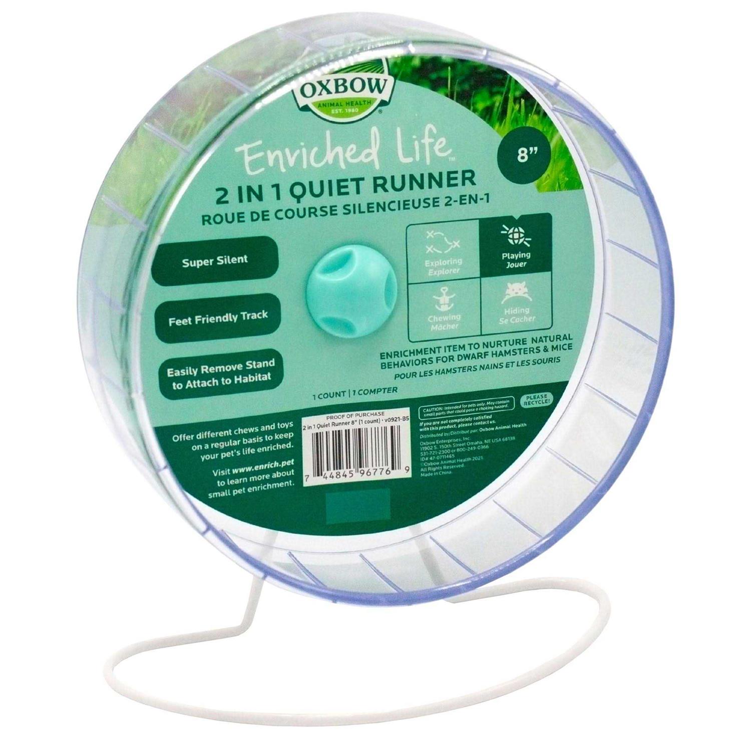 Oxbow Enriched Life 2 in 1 Quiet Runner - Healthber