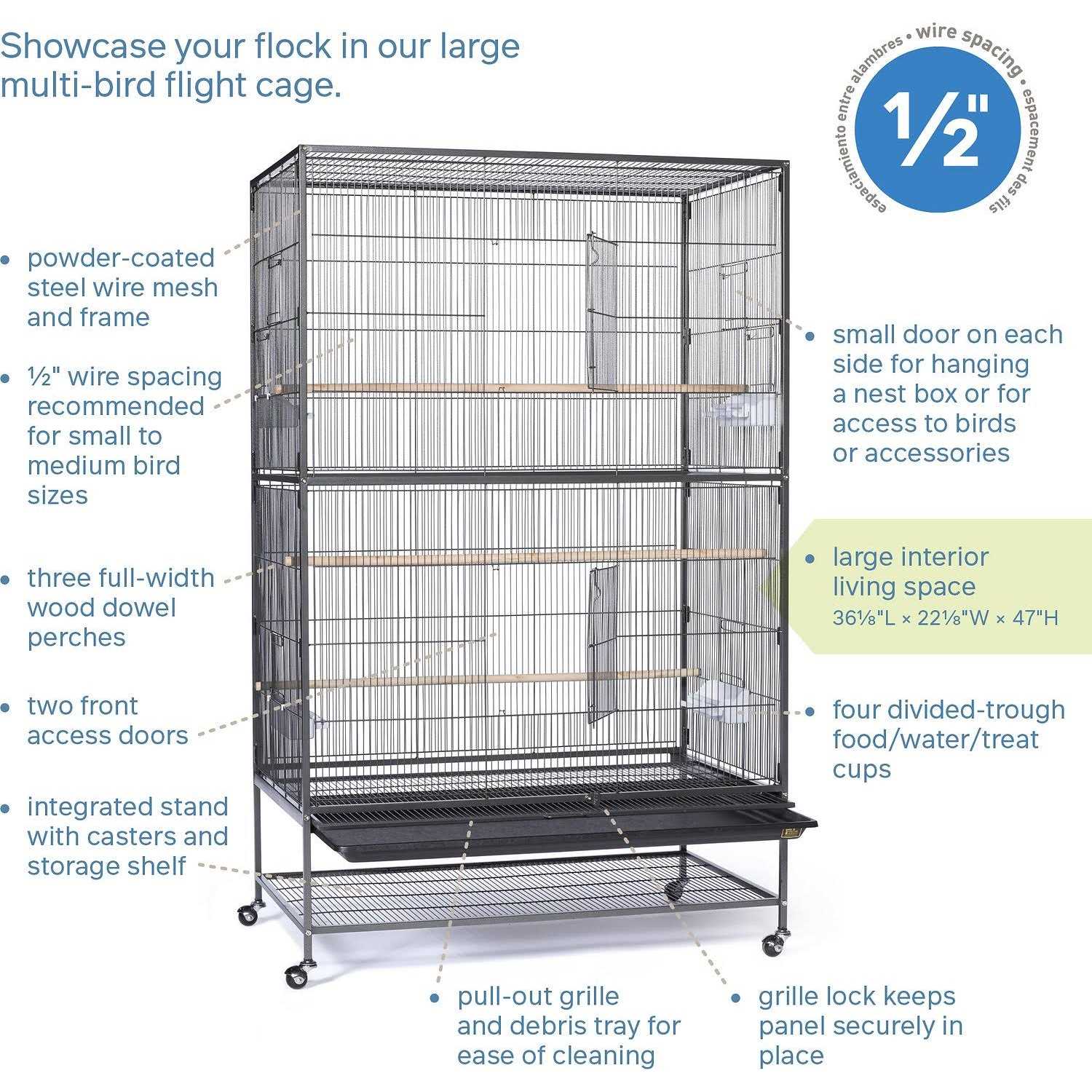 Prevue Pet Products Stand Flight Bird Cage - Healthber