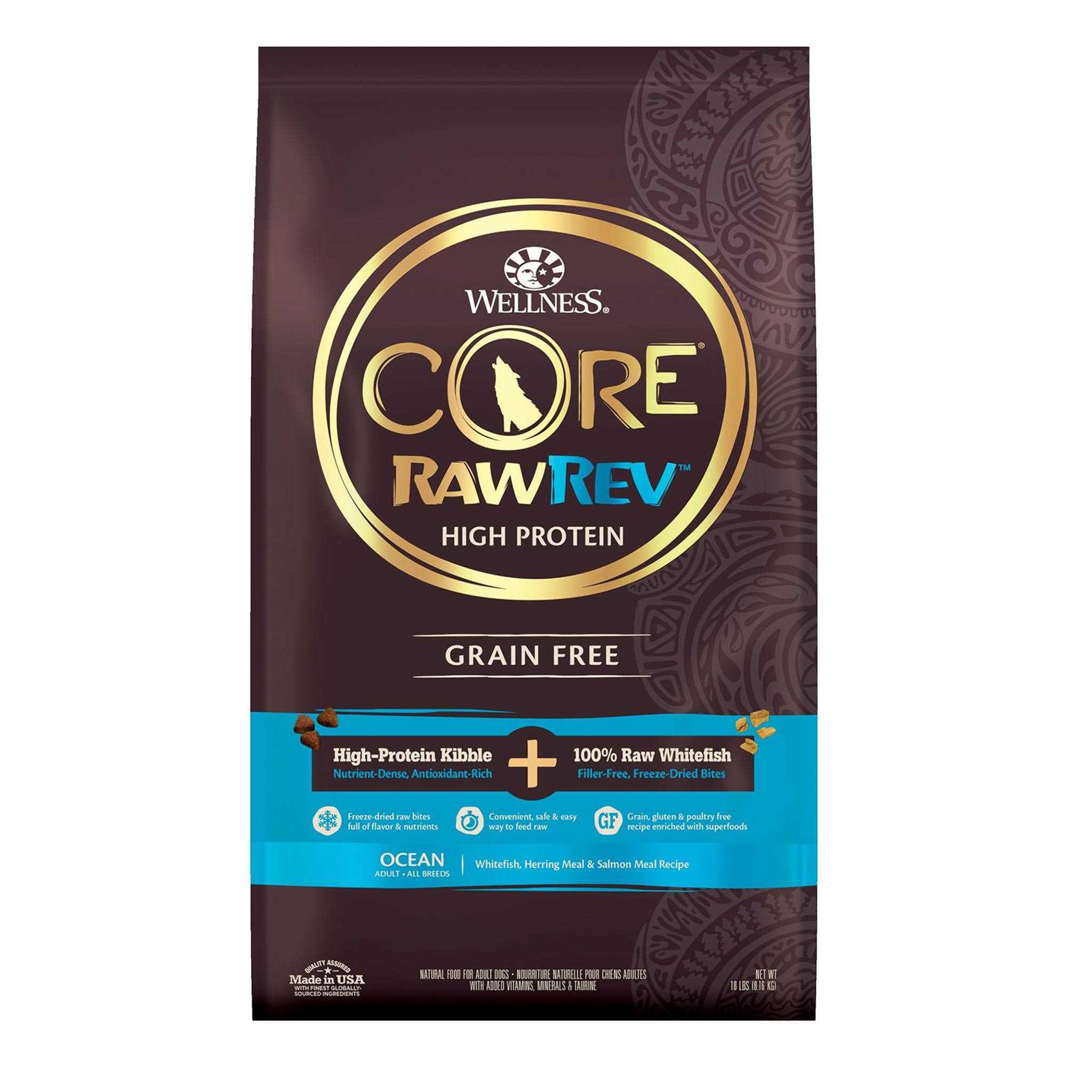 Wellness CORE RawRev Grain Free Whitefish Dog Food - Healthber