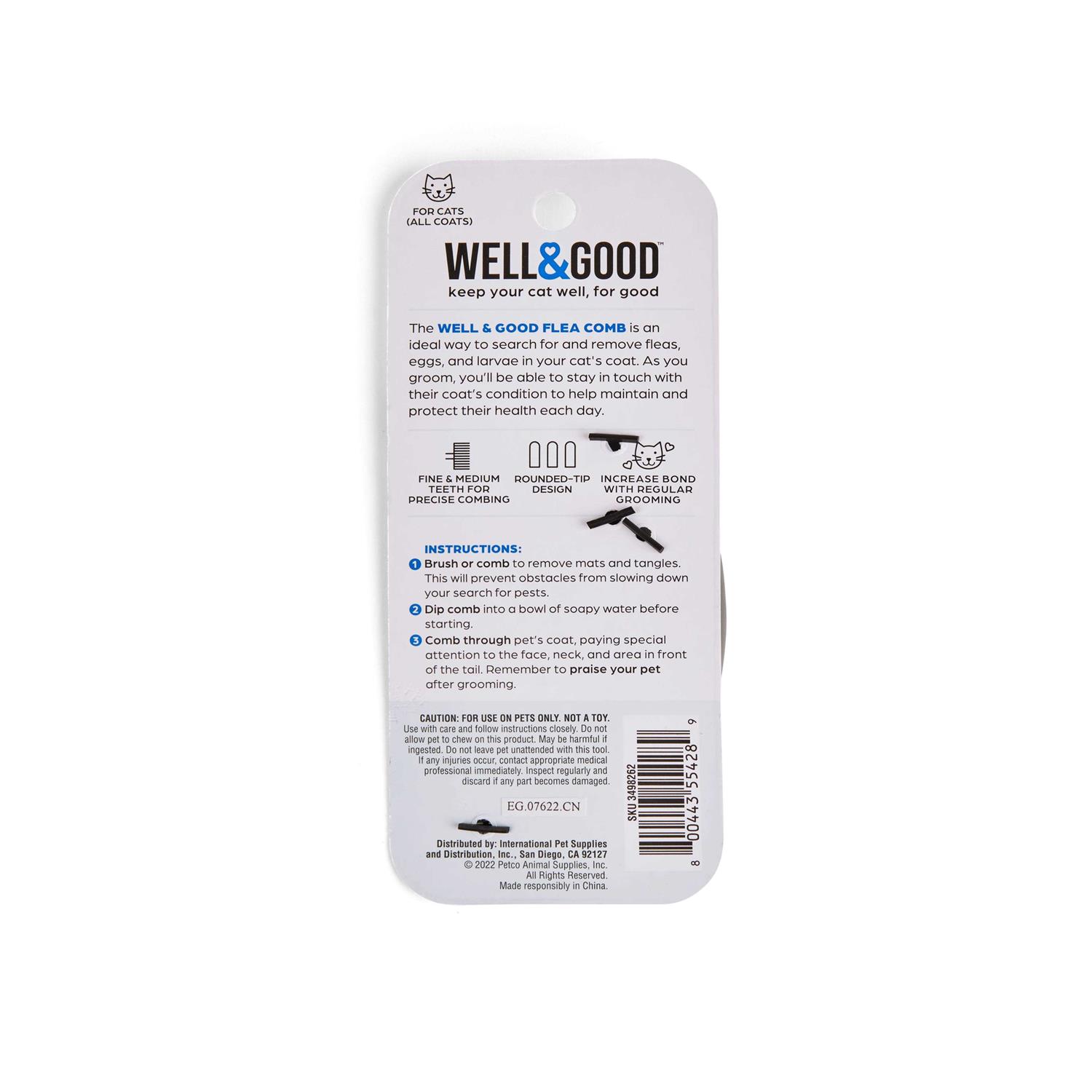 Well & Good Cat Flea Comb - Healthber
