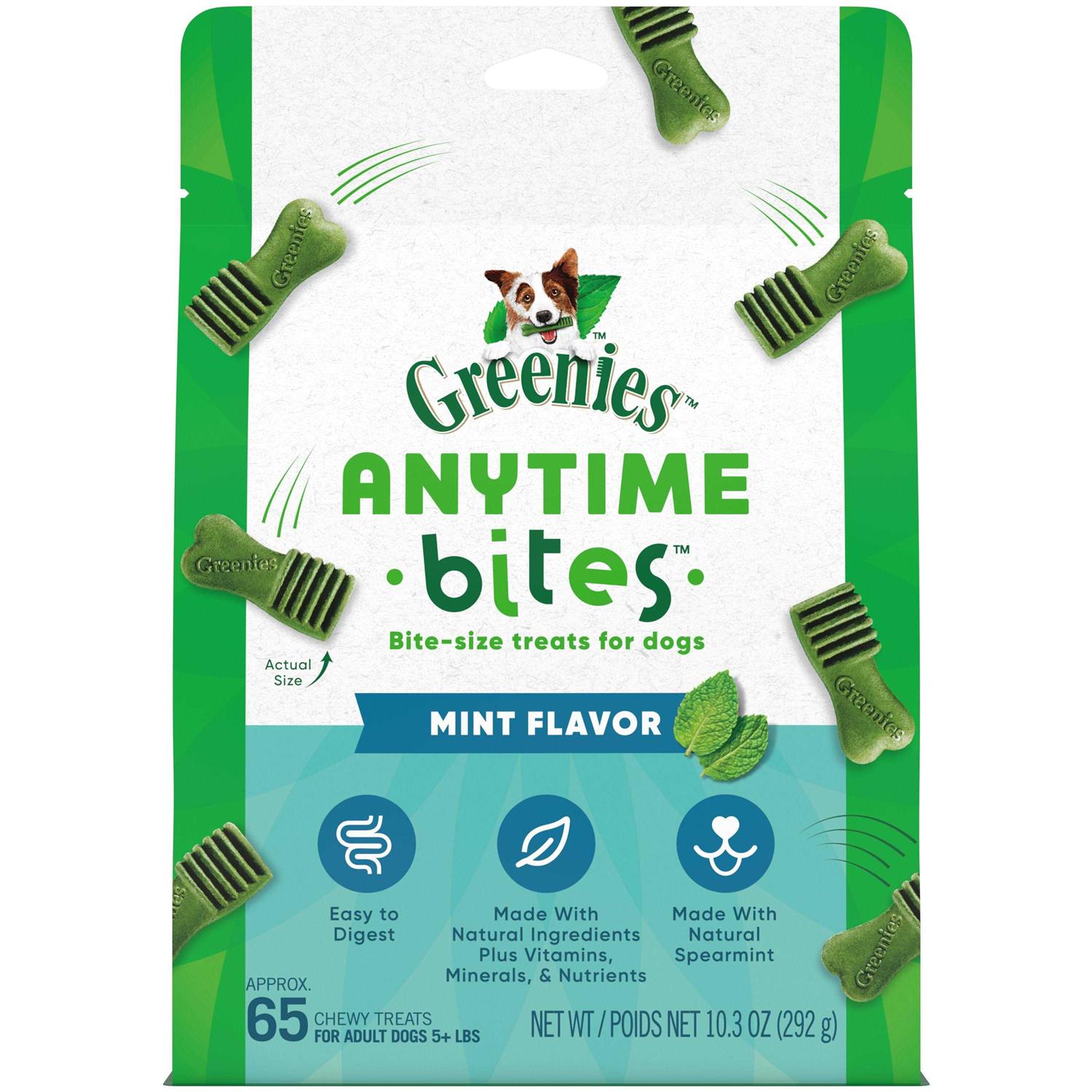 Greenies Anytime Bites Dog Treats - Healthber