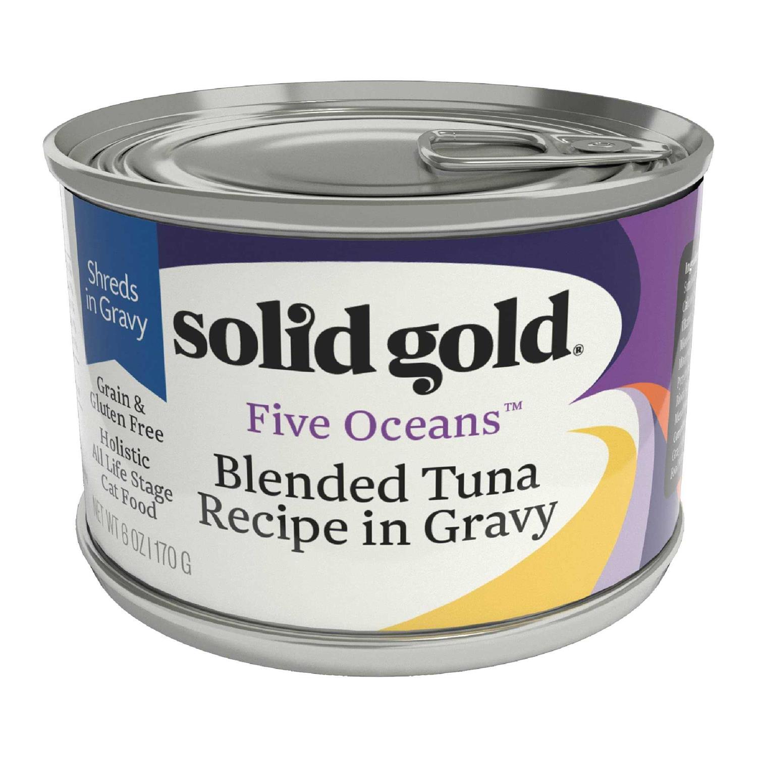 Solid Gold Canned Cat Food Five Oceans Tuna Recipe in Gravy - Healthber