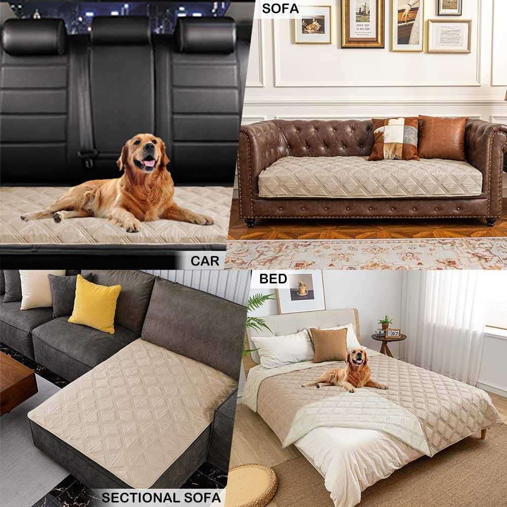 SUNNYTEX Waterproof & Reversible Dog Bed Cover Pet Blanket Sofa - Healthber