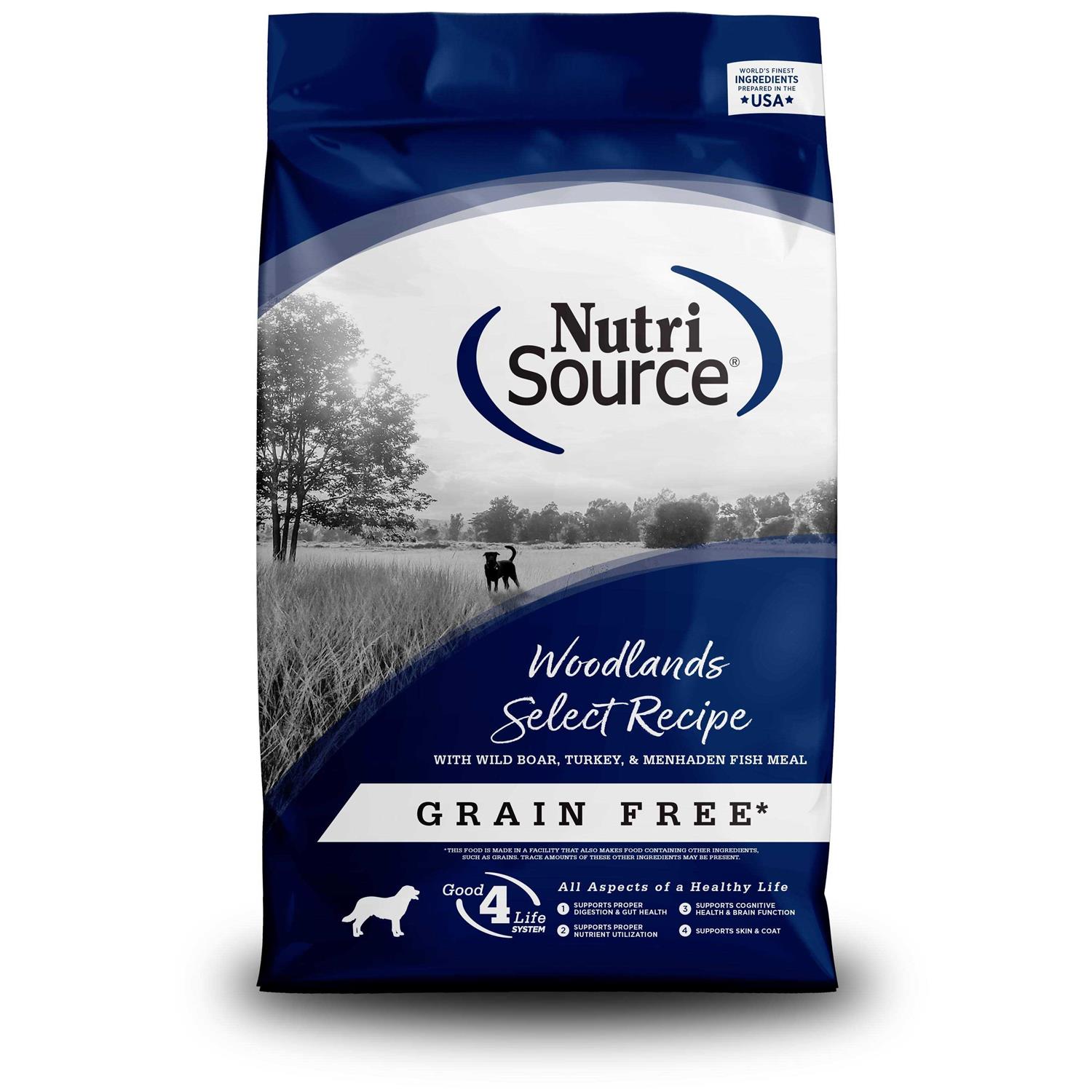 NutriSource Grain-Free Woodlands Select Dry Dog Food - Healthber