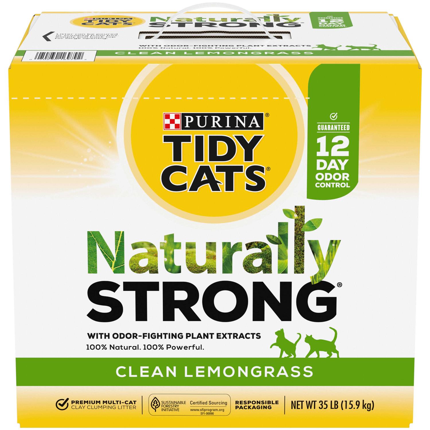 Purina Tidy Cats Naturally Strong Clumping Cat Litter - Healthber