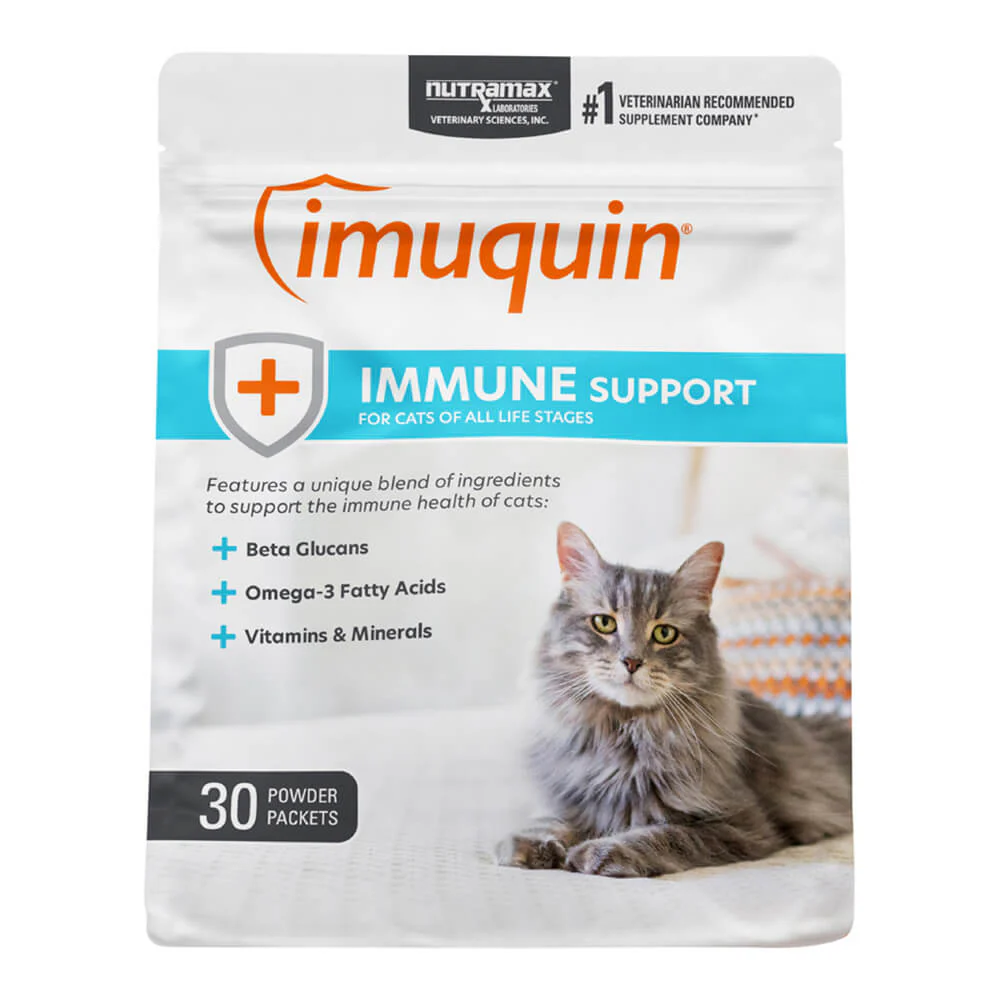 Nutramax Imuquin Immune Health for Cats, 30 Packets - Healthber