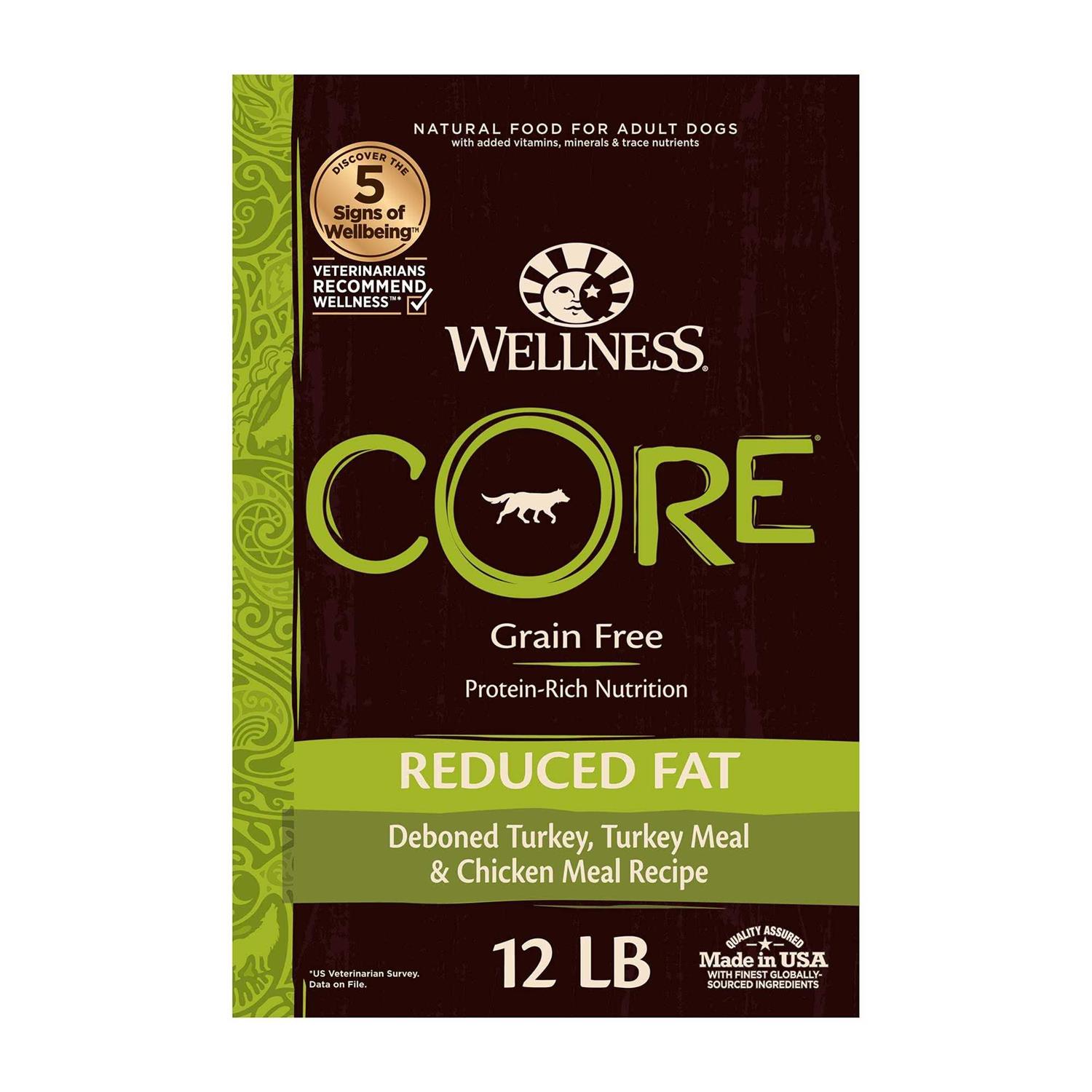 Wellness CORE Grain-Free Reduced Fat Dry Dog Food - Healthber