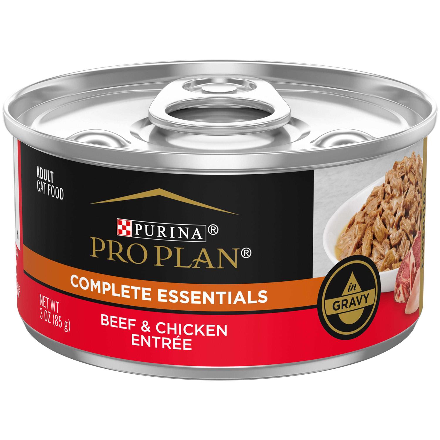 Purina Pro Plan Beef & Chicken Entree in Gravy Cat Food - Healthber