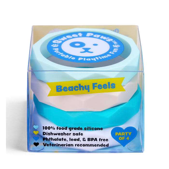 Sweet Paws Wearable Stack Puppy Teether Chew Toy - Healthber
