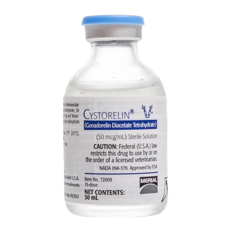 Rx Cystorelin (gonadorelin diacetate tetrahydrate) Solution Vial for Cattle - Healthber