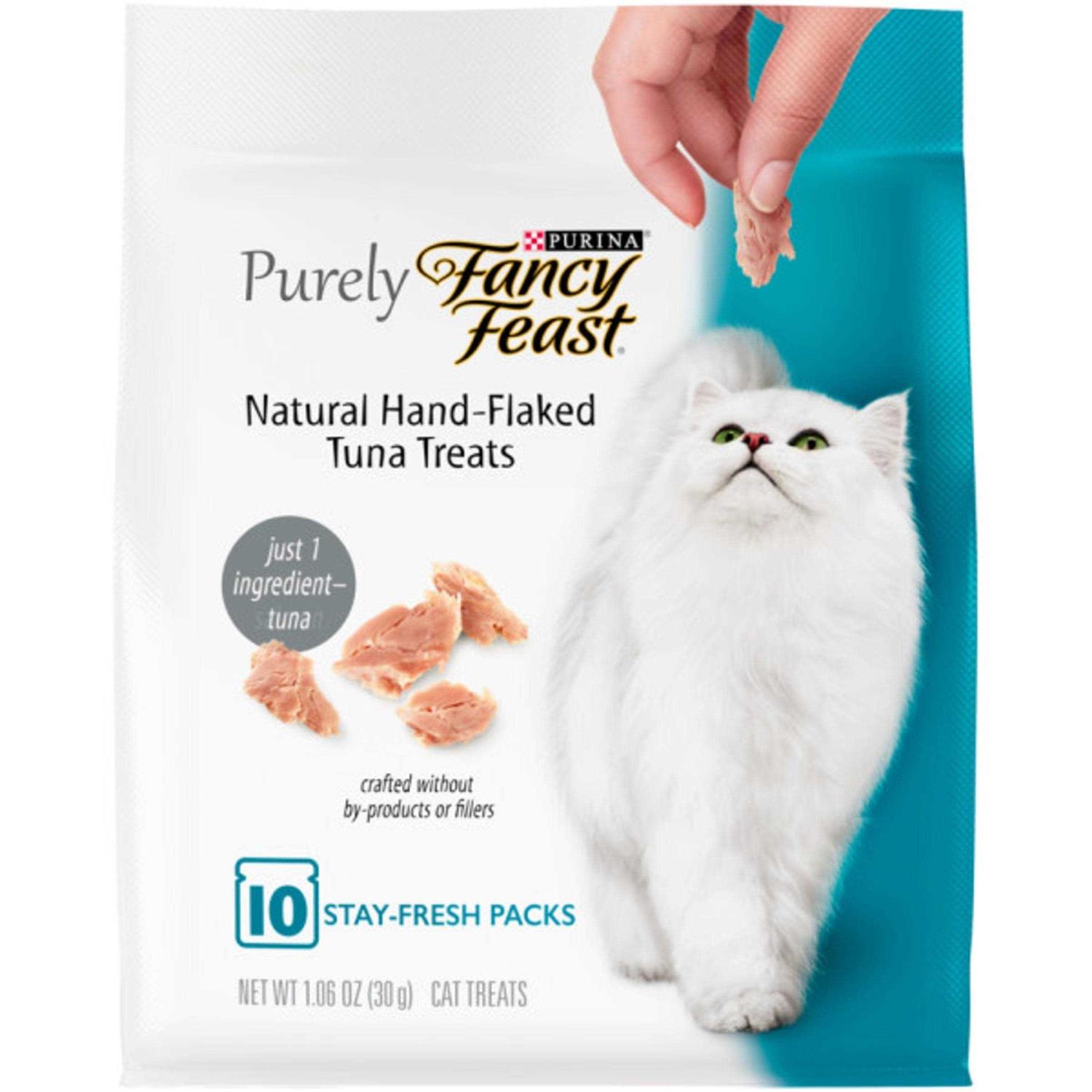Fancy Feast Purely Natural Hand-Flaked Tuna Cat Treats - Healthber