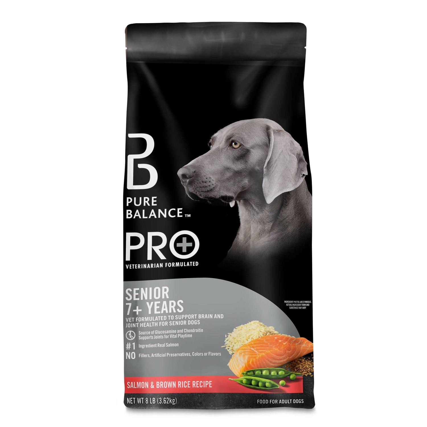 Pure Balance Pro+ Senior Salmon & Brown Rice Recipe Dry Dog Food - Healthber