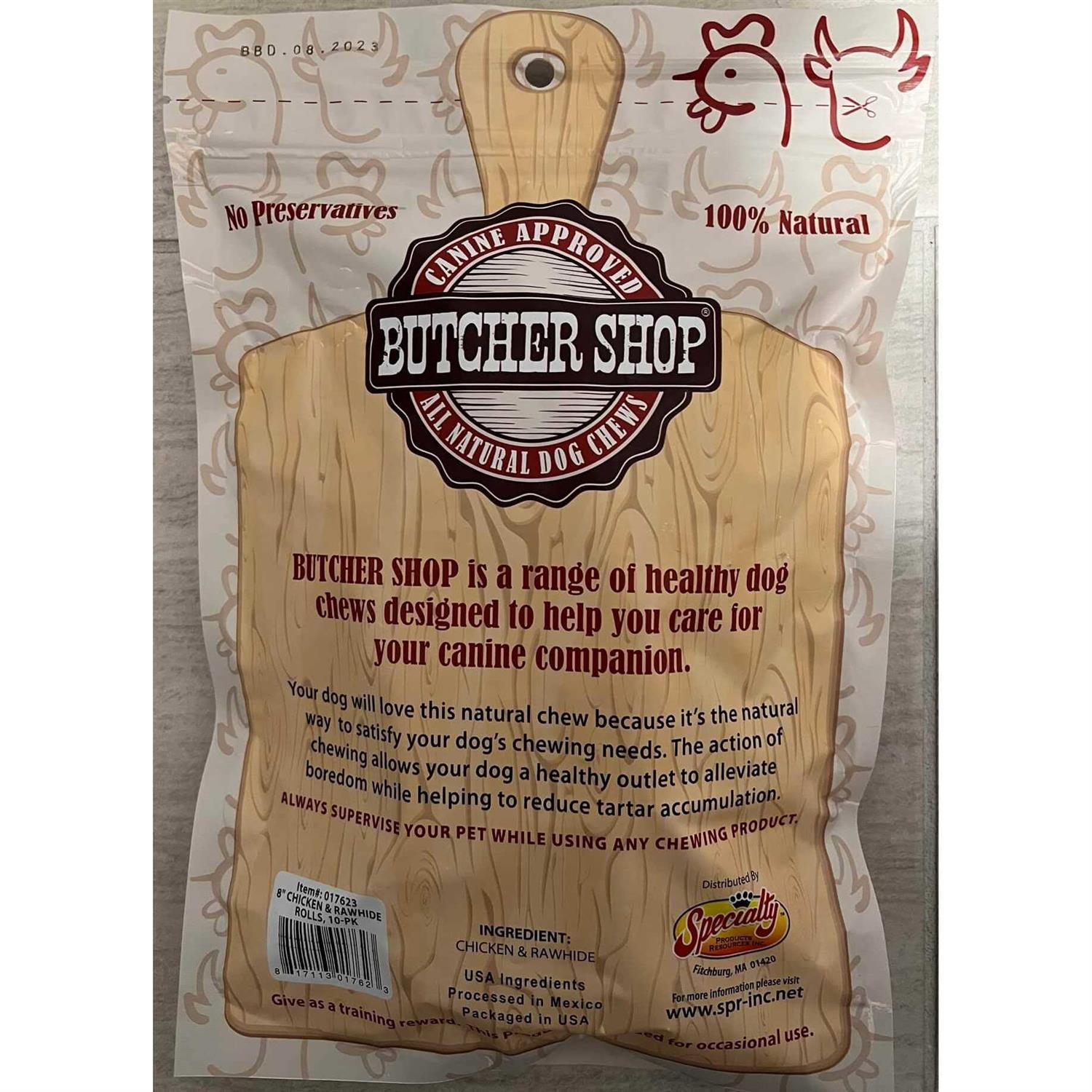 Butcher Shop Chicken Rawhide Rolls - Healthber