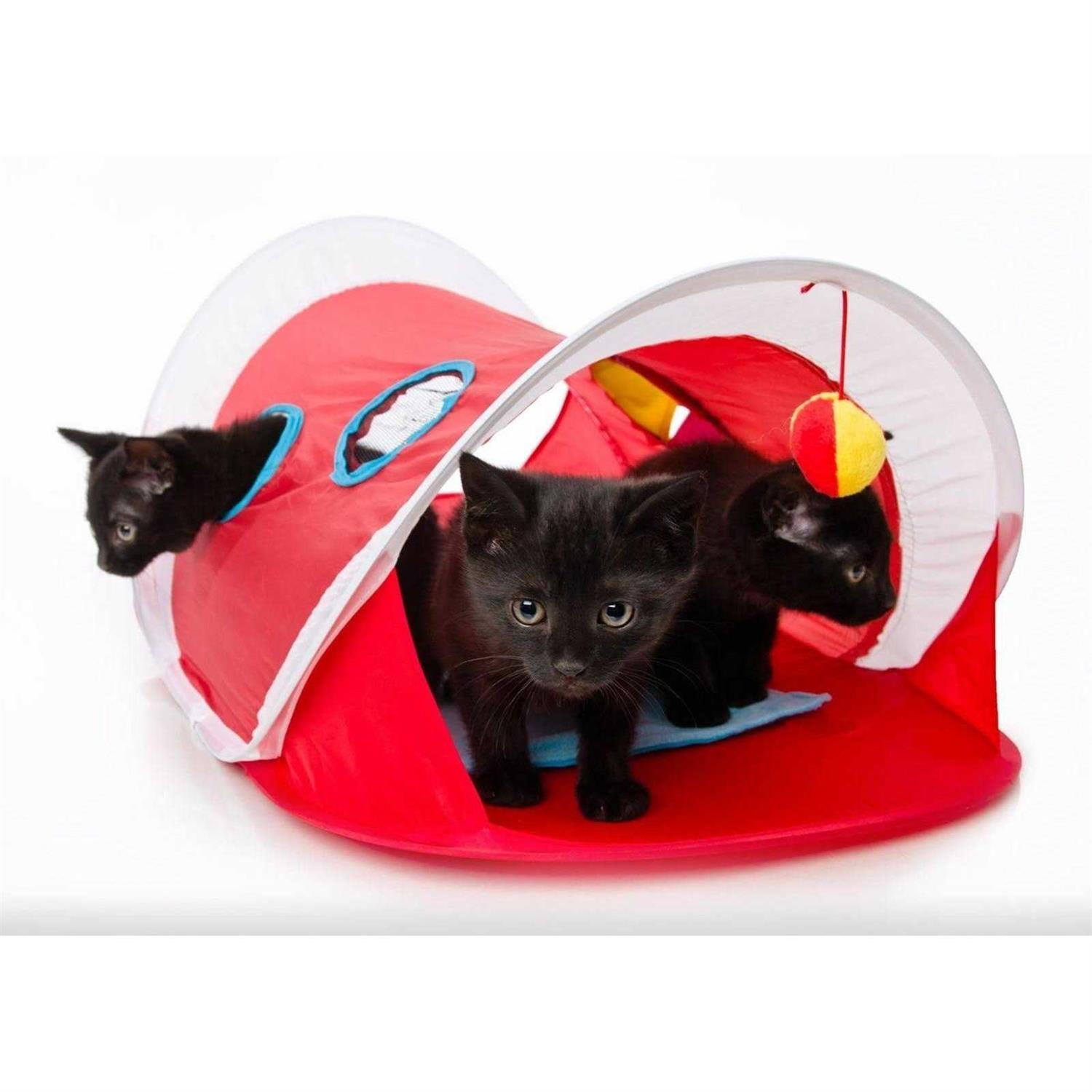 Hartz Just For Cats Peek & Play Pop-up Tent Cat Toy - Healthber