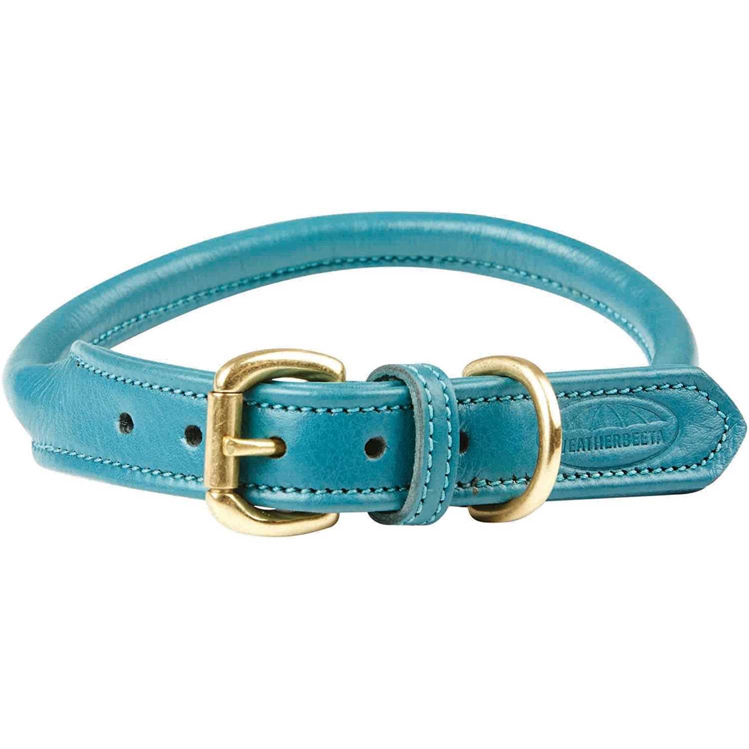 Weatherbeeta Rolled Leather Dog Collar - Healthber
