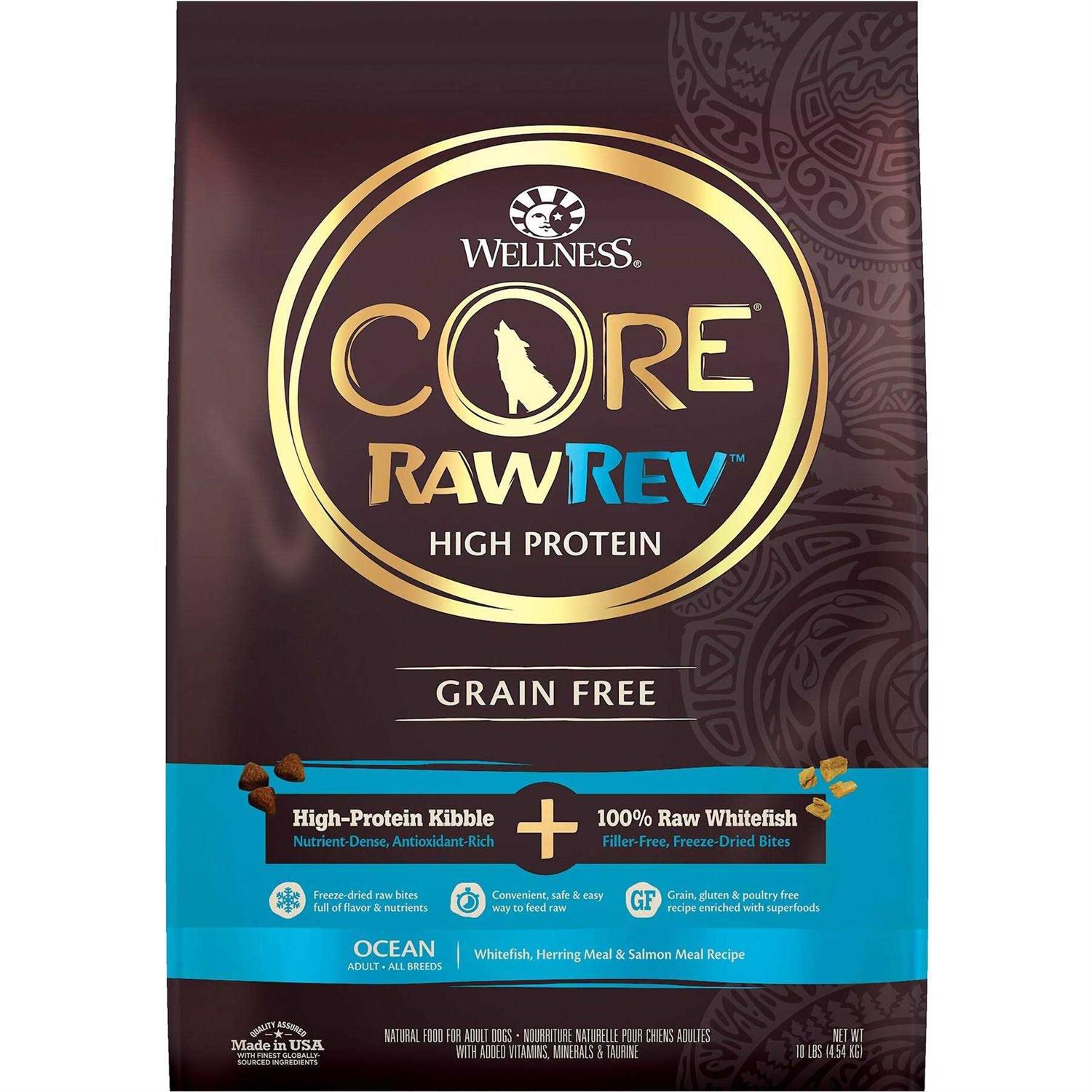Wellness CORE RawRev Grain Free Whitefish Dog Food - Healthber