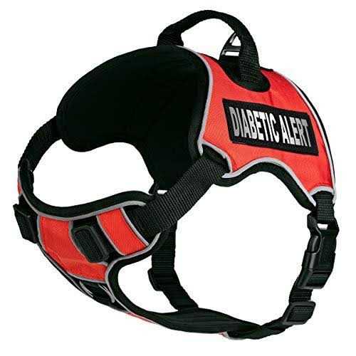 Dogline Quest No-Pull Dog Harness Removable Patches Reflective Soft Comfortable Dog Vest with Quick Release Dual Buckles - Healthber