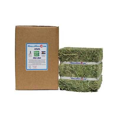 Hall’s Hay Alfalfa Mini-Bale Small Pet Food, 6-lb box - Healthber