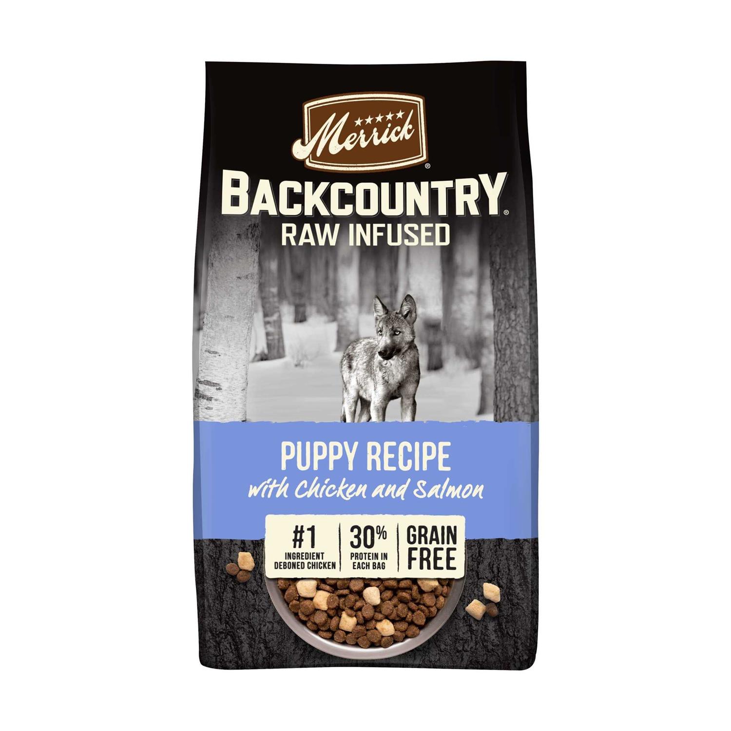 Merrick Backcountry Raw Infused Grain Free Puppy Recipe Dog Food - Healthber