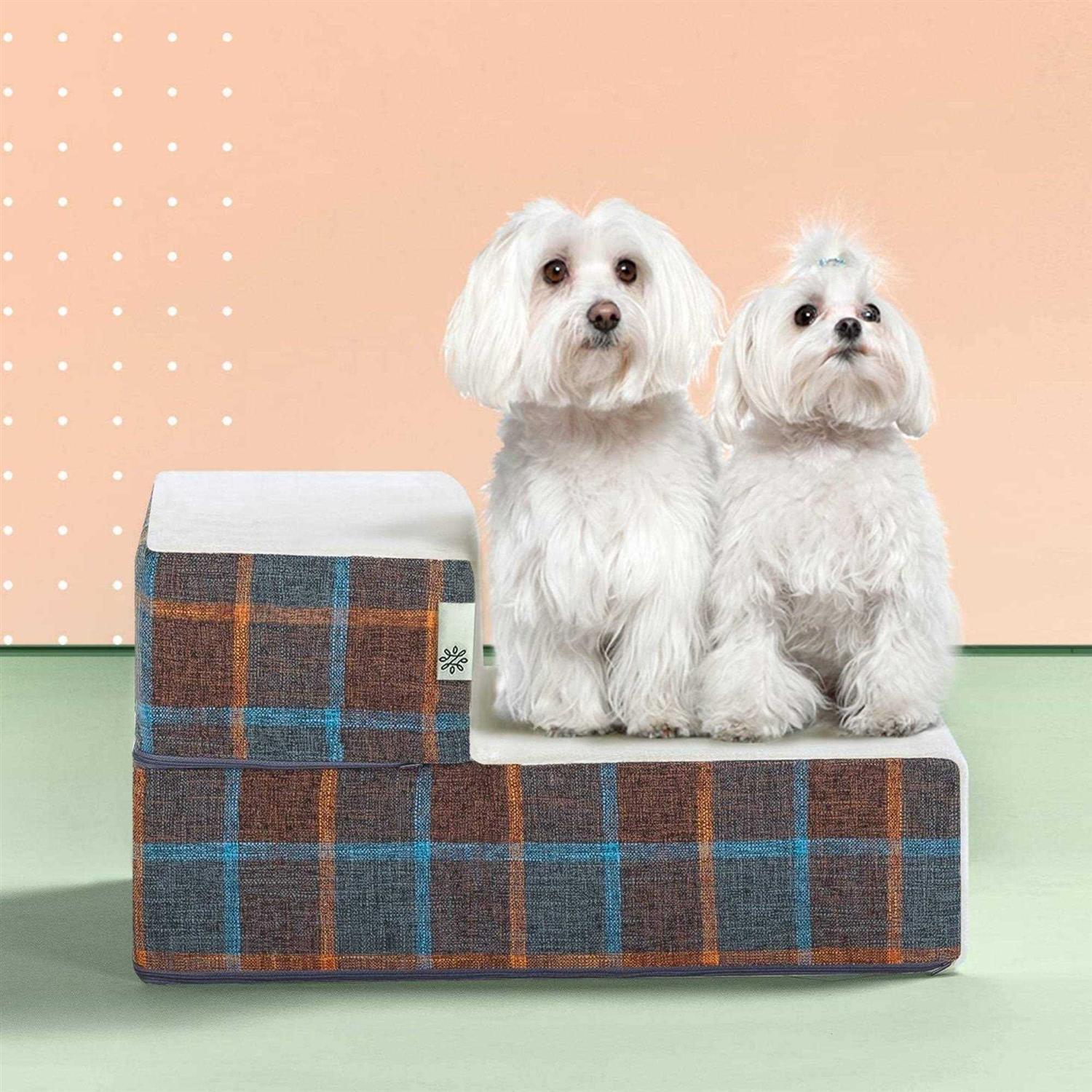 Zinus Blue Pet Stairs - Healthber