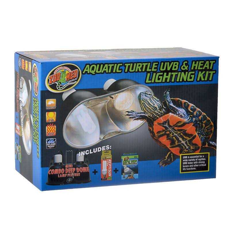 Zoo Med Aquatic Turtle UVB Heat Lighting Kit - Healthber