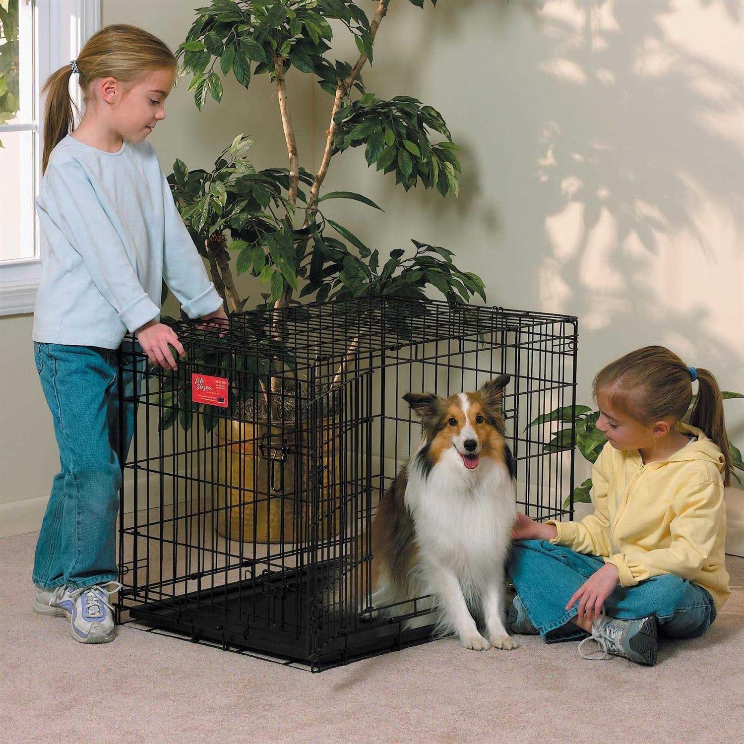 Midwest Life Stages Double Door Dog Crate - Healthber