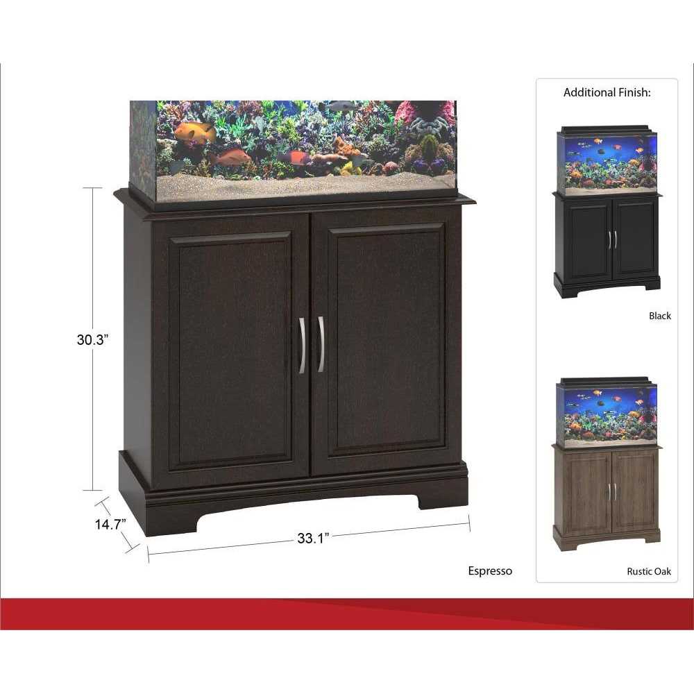Ollie & Hutch Flipper Harbor 29-37 Gallon Aquarium Stand - Healthber