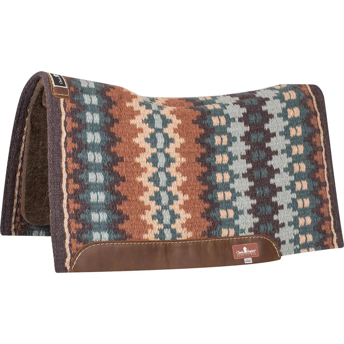 Classic Equine Contour Wool Top Alpaca Saddle Pad - Healthber