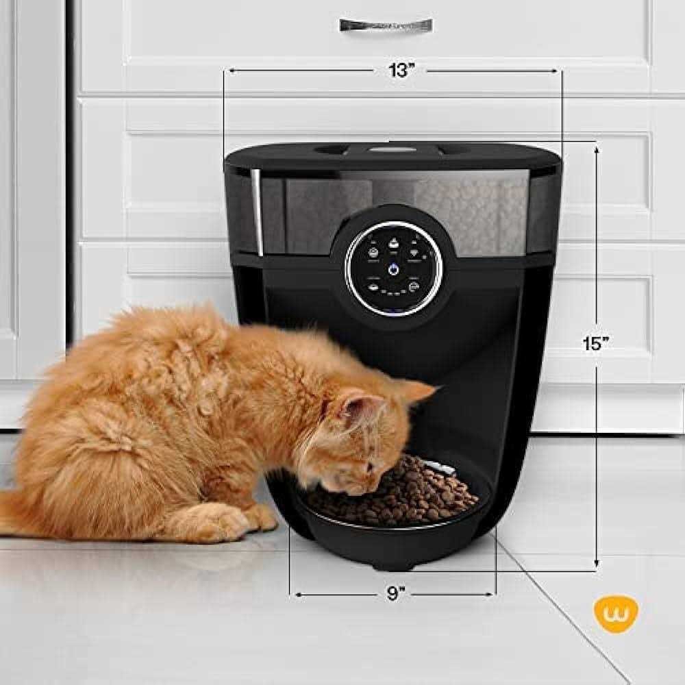 Whisker Feeder-Robot Wi-fi Cat & Dog Auto-Feeder with Hopper & Backup Battery Compatibility - Healthber