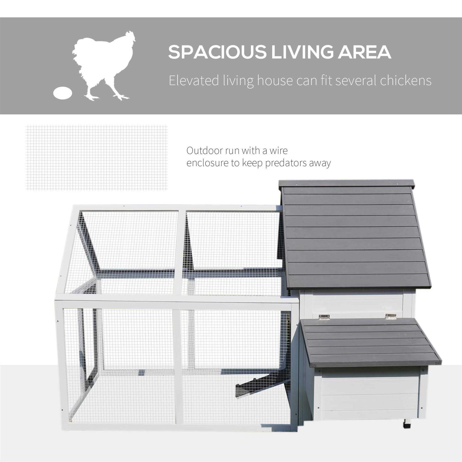 PawHut Wooden Nesting Box Chicken Coop - Healthber